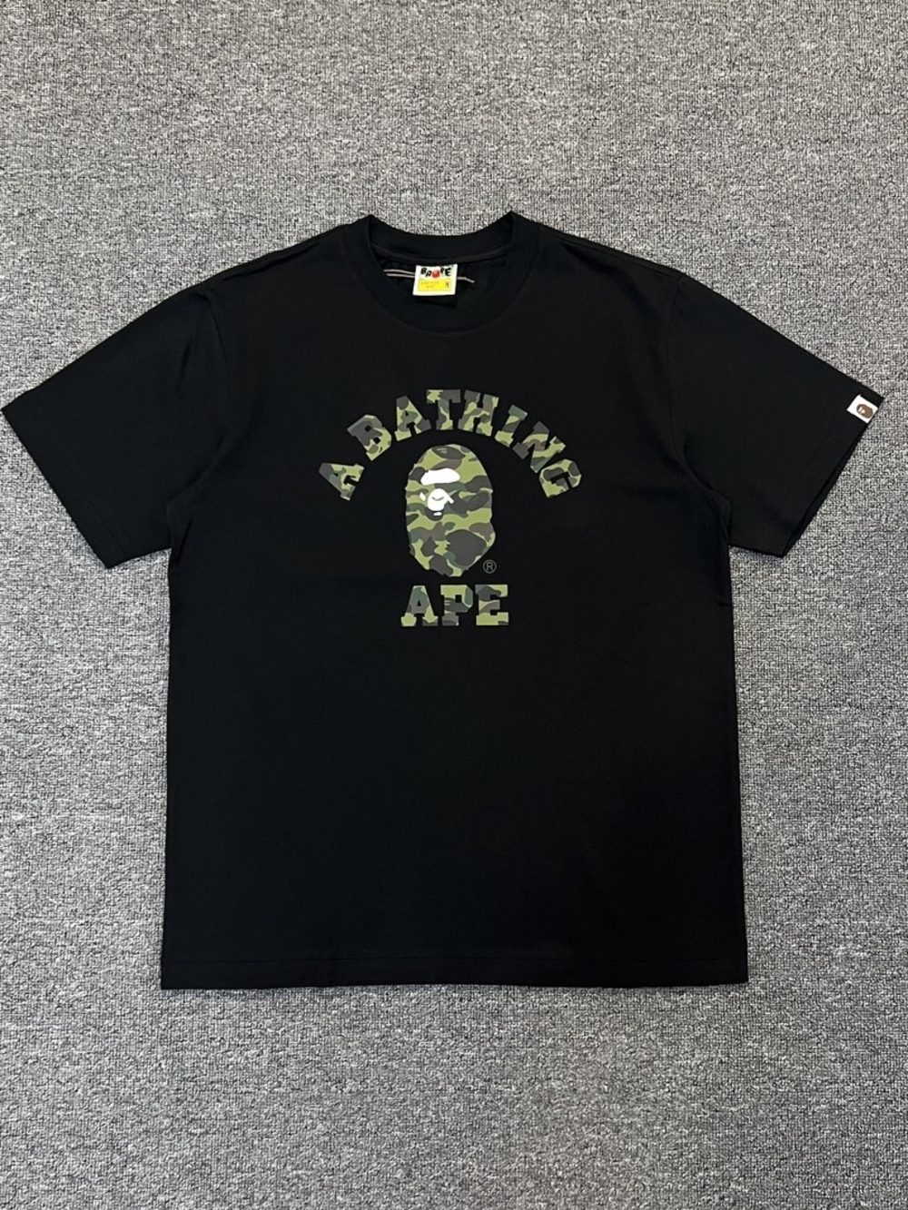 Bape Black Camouflage Ape Head T-Shirt